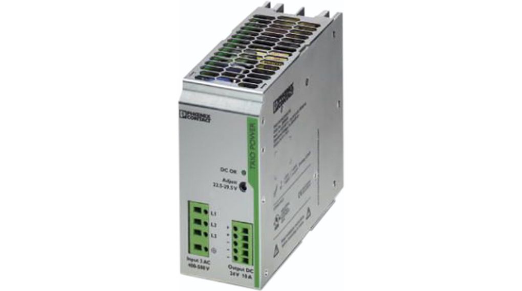 Nätaggregat för DIN-skenemontage 89% 24V 10A 240W Justerbar IP20 TRIO-PS